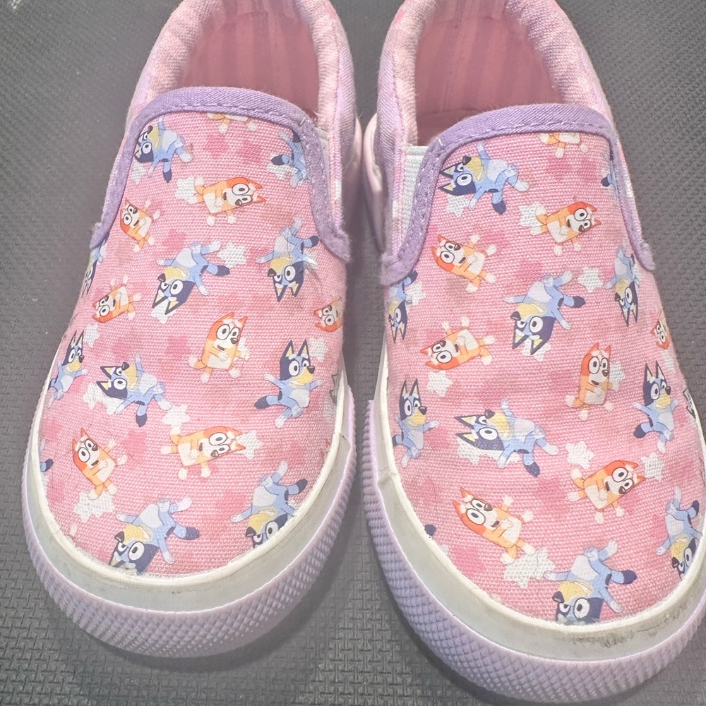 Pink Bluey Slip-On Kids Shoes